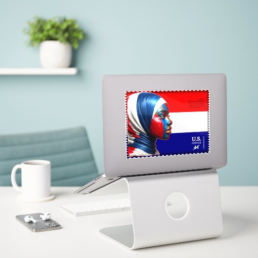  L'Amerique - Mslm Sticker (Laptop op bureau)