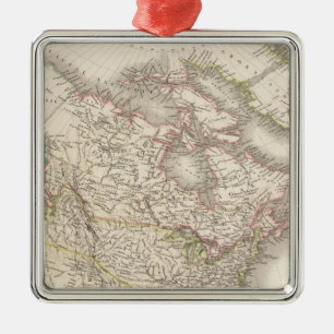 L'Amerique Septentrionale - Noord-Amerika Metalen Ornament