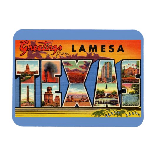 Lamesa, Texas Magnet Magneet (Horizontaal)