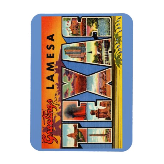 Lamesa, Texas Magnet Magneet (Verticaal)