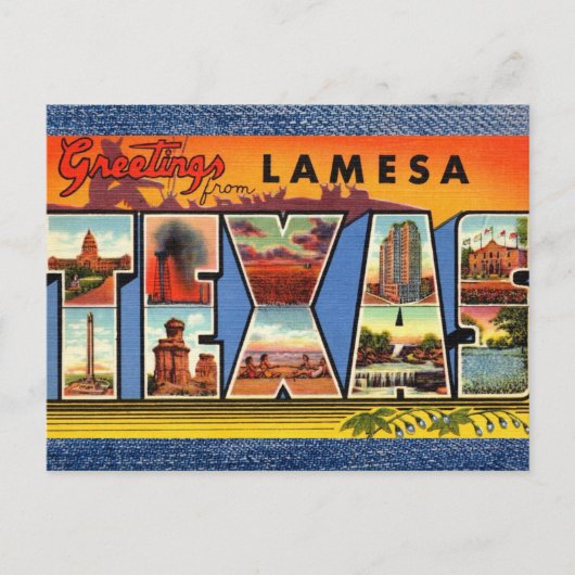 Lamesa TX Briefkaart (Voorkant)