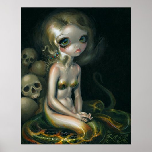 Lamia ART PRINT vampire snake serpent (Voorkant)
