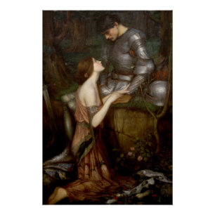 Lamia door John William Waterhouse Glossy Perfect Poster