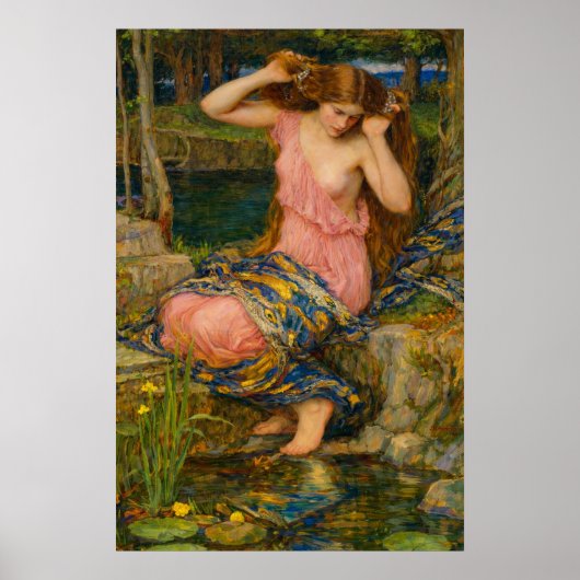 Lamia door John William Waterhouse Poster (Voorkant)