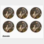 Lamia door John William Waterhouse Ronde Sticker (Vel)