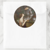 Lamia door John William Waterhouse Ronde Sticker (Tas)