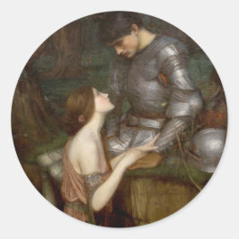 Lamia door John William Waterhouse Ronde Sticker