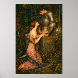 Lamia en de soldaat door John William Waterhouse Poster