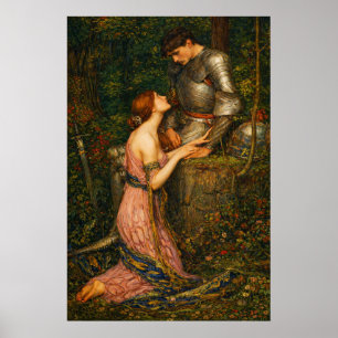 Lamia en de soldaat door John William Waterhouse Poster
