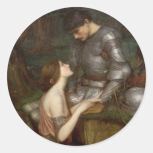 Lamia en de soldaat van John William Waterhouse Ronde Sticker
