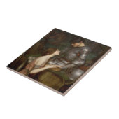 Lamia en de soldaat van John William Waterhouse Tegeltje (Zijkant)