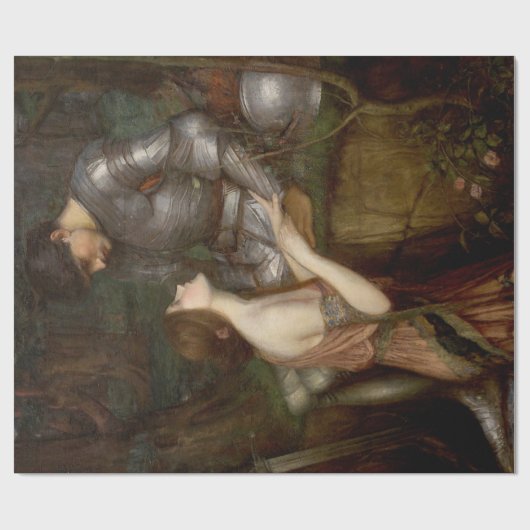 Lamia en de Soldier (door John William Waterhouse) Cadeaupapier (Vlak)