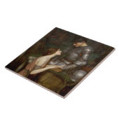 Lamia en de Soldier (door John William Waterhouse) Tegeltje (Zijkant)