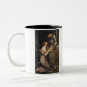 Lamia en de Soldier - John William Waterhouse Tweekleurige Koffiemok (Links)