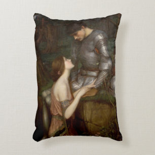 Lamia en de Soldier van John William Waterhouse Accent Kussen