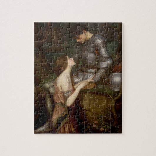 Lamia en de Soldier van John William Waterhouse Legpuzzel (Verticaal)