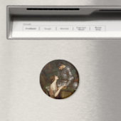 Lamia en de Soldier van John William Waterhouse Magneet (Insitu (Vaatwasser))