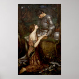 Lamia en de Soldier van John William Waterhouse Poster