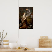 Lamia en de Soldier van John William Waterhouse Poster (Keuken)