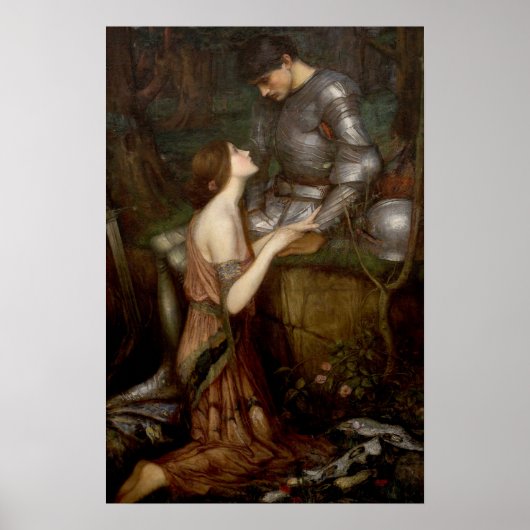 Lamia en de Soldier van John William Waterhouse Poster (Voorkant)