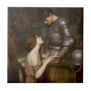 Lamia en de Soldier van John William Waterhouse Tegeltje