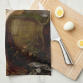 Lamia en de Soldier van John William Waterhouse Theedoek (Quarter Fold)