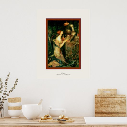 Lamia ~ John William Waterhouse Poster (Keuken)