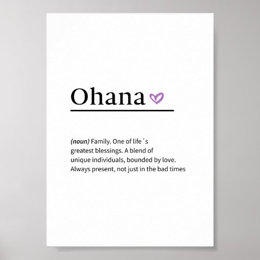 Lamina Ohana Poster (Voorkant)