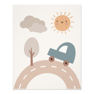 Láminas habitación bebé  foto afdruk