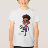 Lamine Yamal - Barça's Rising Star Cartoon T-shirt (Voorkant)