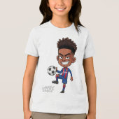 Lamine Yamal - Barça's Rising Star Cartoon T-shirt (Voorkant)
