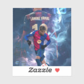 Lamine yamal Barcelona football speler Sticker (Vel)