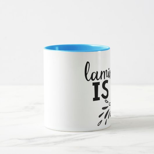 Lamineren is mijn jam! Mok (Midden)