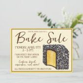 Lamington Australische bake Sale Dessert Bakery Kaart (Staand voorkant)