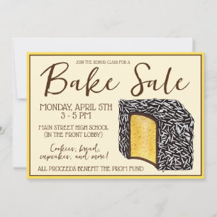 Lamington Australische bake Sale Dessert Bakery Kaart