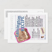 Lamington-ontvanger Briefkaart (Voorkant / Achterkant)