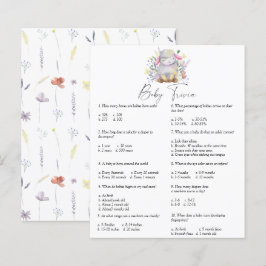 Lamm - Baby Trivia | Baby Shower Spel