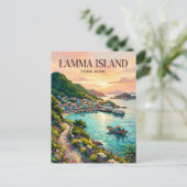Lamma-eiland Hong Kong Briefkaart (Staand voorkant)