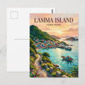 Lamma-eiland Hong Kong Briefkaart (Voorkant / Achterkant)