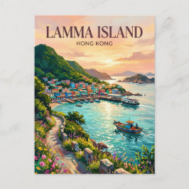 Lamma-eiland Hong Kong Briefkaart