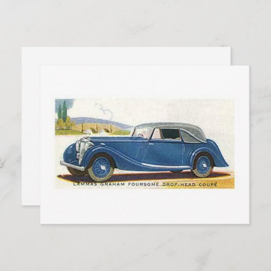 Lammas Graham Foursome Drop Head Coupe Briefkaart (Voorkant / Achterkant)