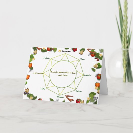 Lammas Greetings Feestdagen Kaart (Voorkant)