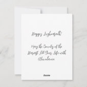 Lammas Harvest - Nordic Retro Pagan Holiday Kaart (Achterkant)