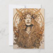 Lammas Harvest - Nordic Retro Pagan Holiday Kaart (Voorkant)