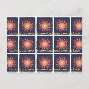Lammas/Lughnasa Sun Harvest Pagan Briefkaart