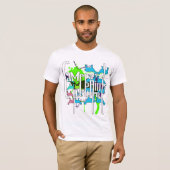 Lammas Mannen wit:D T-shirt (Voorkant volledig)