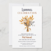 Lammas Pagan Herfst Oogst Tarwe Boeket Kaart (Voorkant)