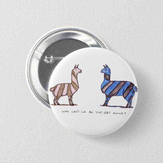 lammatjurk ronde button 5,7 cm (Voorkant /achterkant)