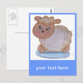 lammeren briefkaart (Voorkant / Achterkant)