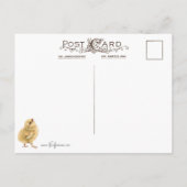  lammeren en kippen met paasbegroeting briefkaart (Achterkant)